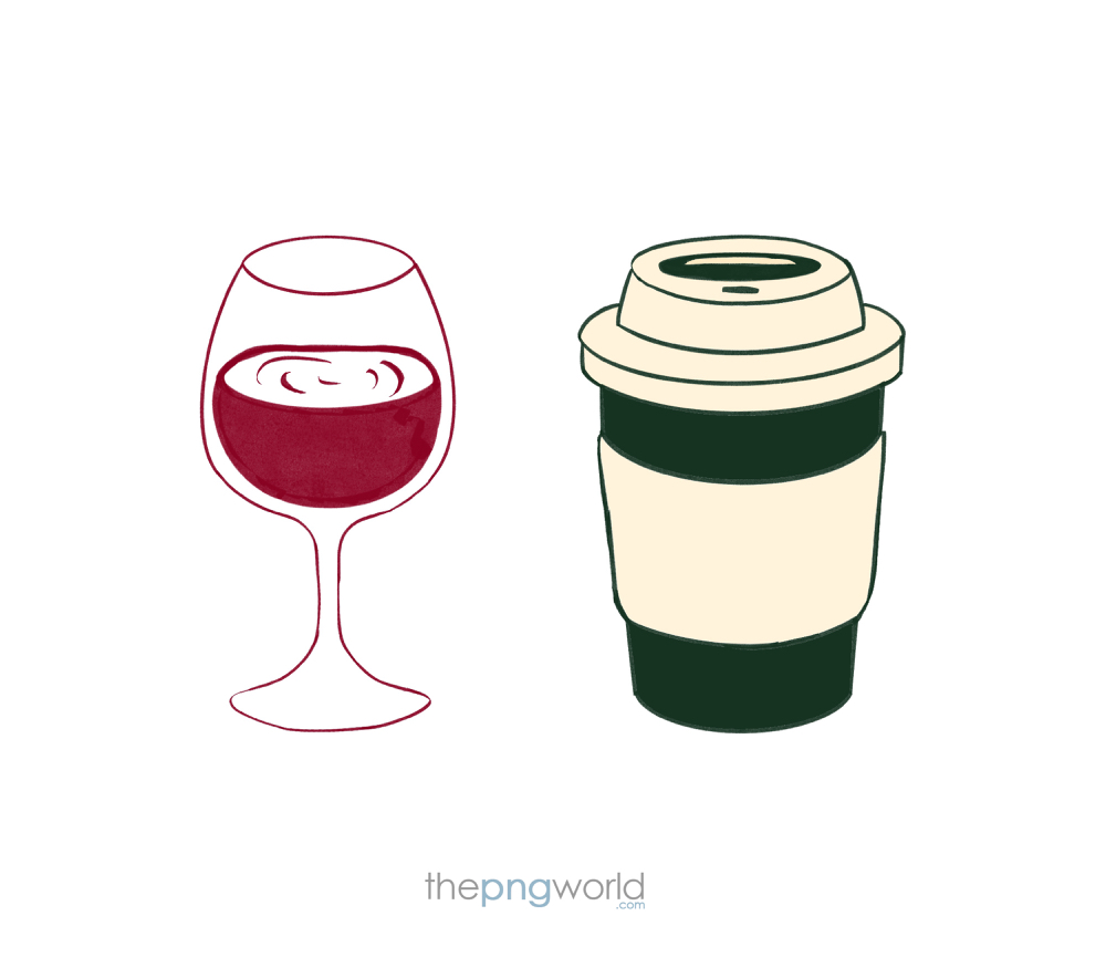 Wine or Coffee Drinks,hot,cold,breverage,wine,coffee,ccd,latte,cold coffee,cocktails,mocktails,summer,bar,cafe,restaurant,lunch,dinner